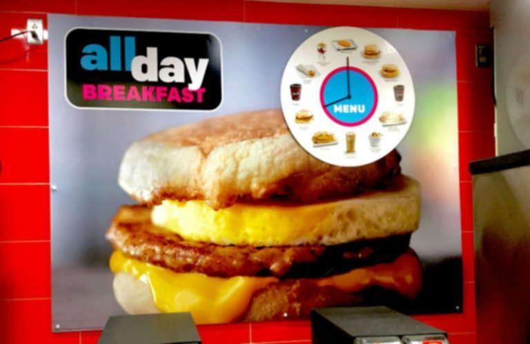 McDonalds All Day Breakfast poster