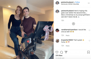 Peloton actor gifts bike to girlfriend