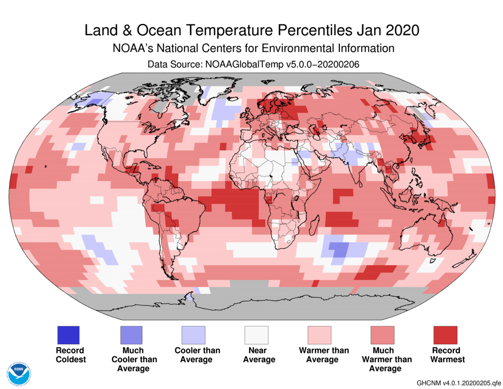 Hottest January 2020