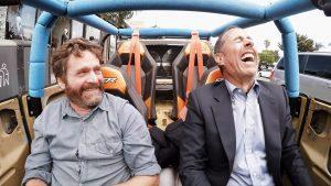 Comedians in cars getting coffee