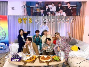 BTS during their BE comeback live