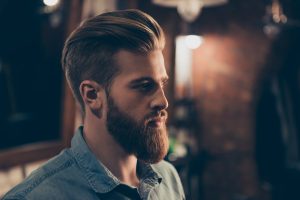man with groomed beard