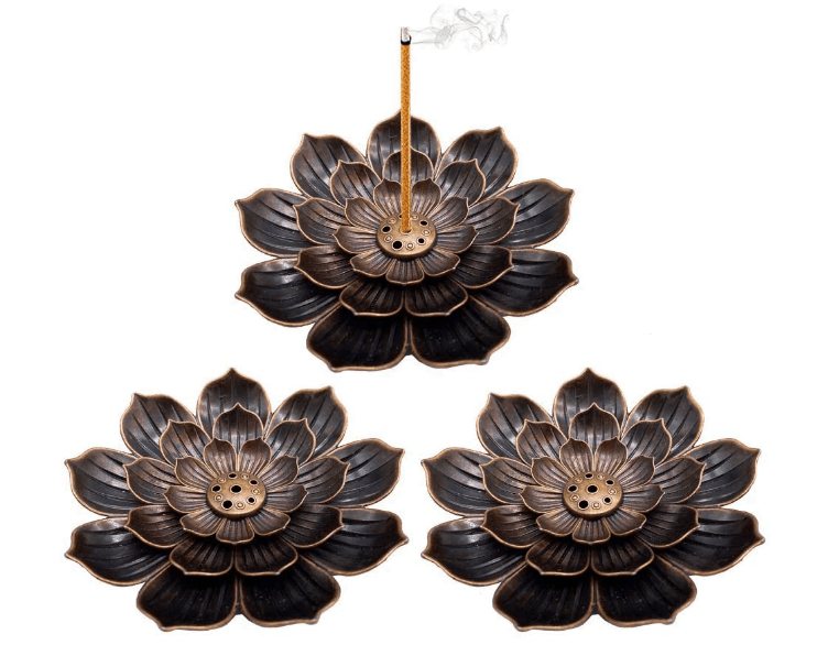 OJYUDD 3 Pack Brass Incense Holder
