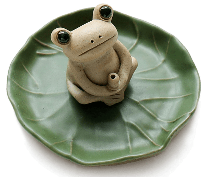 NAGU 100% Handmade Ceramic Stick Incense Burner Holder