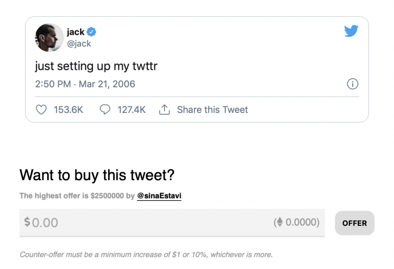 tweet as an nft