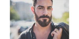 young man with conditioned beard
