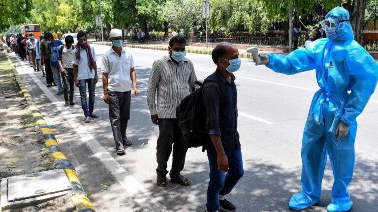 Covid health checks in India