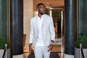 Thaddaeus Koroma walking
