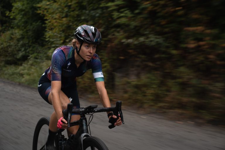 woman on bike