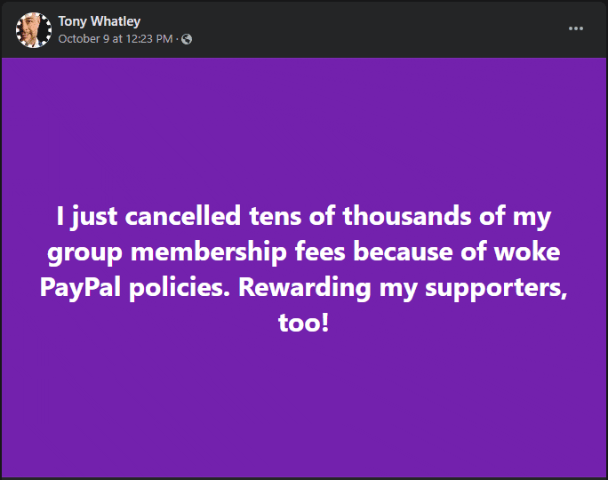 Tony Whatley PayPal