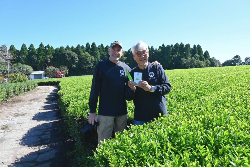DoMatcha CEO John Harrison and Mr. Kazunori Handa, Kagoshima, Japan, 2023.