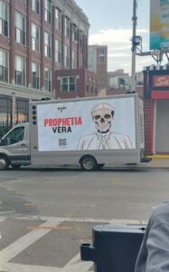 Mr. Black's Enigmatic Truck Messages Spark Curiosity in Major Cities
