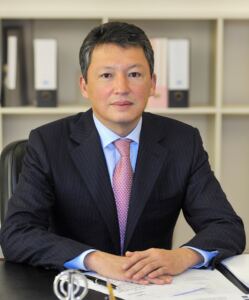 Kulibaev Timur at a conference