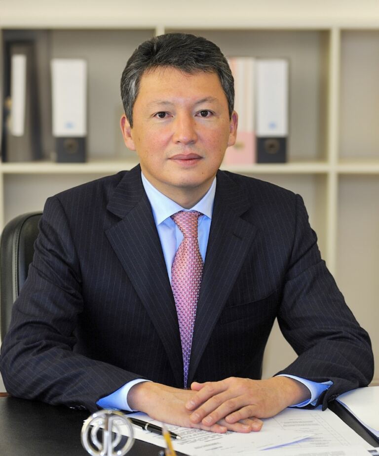 Kulibaev Timur at a conference